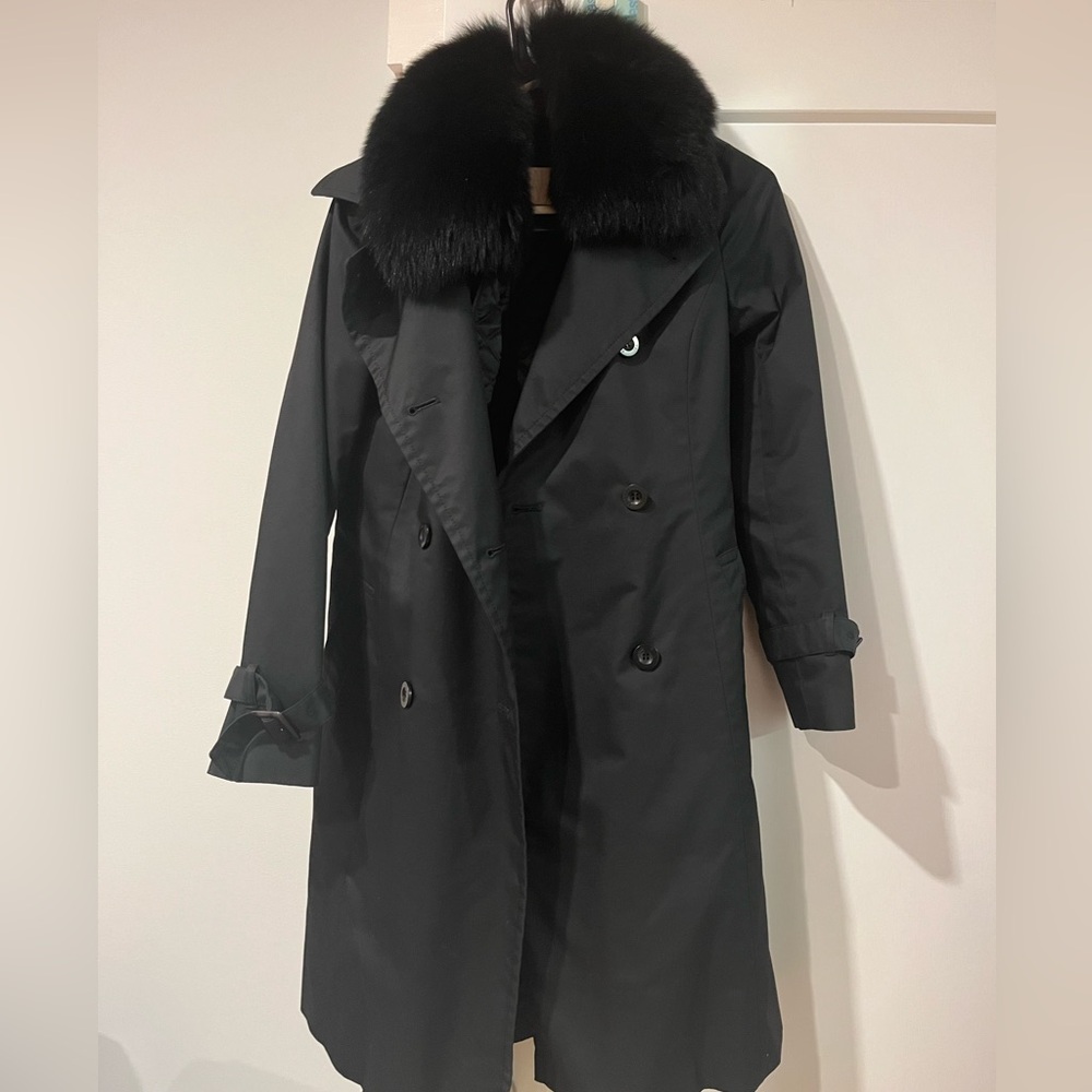 Black trench coat